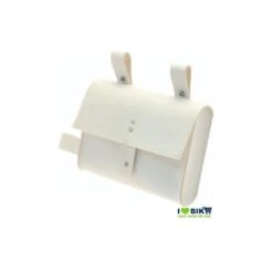 BRN Borsa Per Bici Fixed Al Telaio Bianca, Vendita On Line Accessori Bici Borse Orignali In Eco Pelle