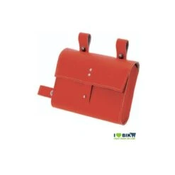 BRN Borsa Per Bici Fixed Al Telaio Rossa, Vendita On Line Accessori Bici Borse Orignali In Eco Pelle