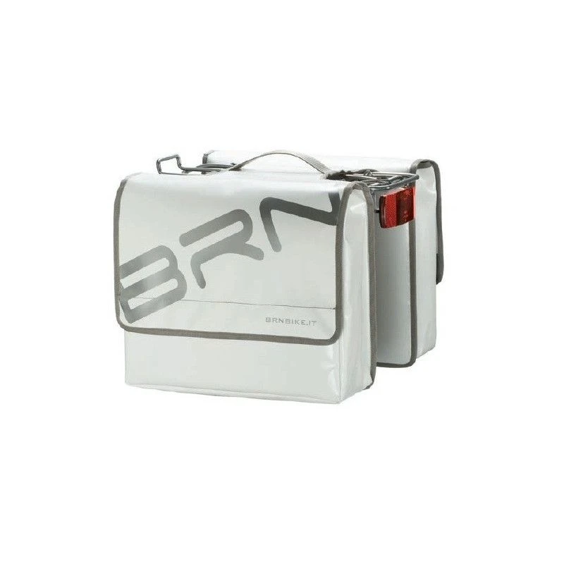 Negozio On Line Vendita Borse Per Biciclette Borse A Bisaccia BRN Truck In Tessuto Antiacqua Bianche Posteriori Accessori Bicicl 1 Negozio On Line Vendita Borse Per Biciclette Borse A Bisaccia BRN Truck In Tessuto Antiacqua Bianche Posteriori Accessori Bicicl