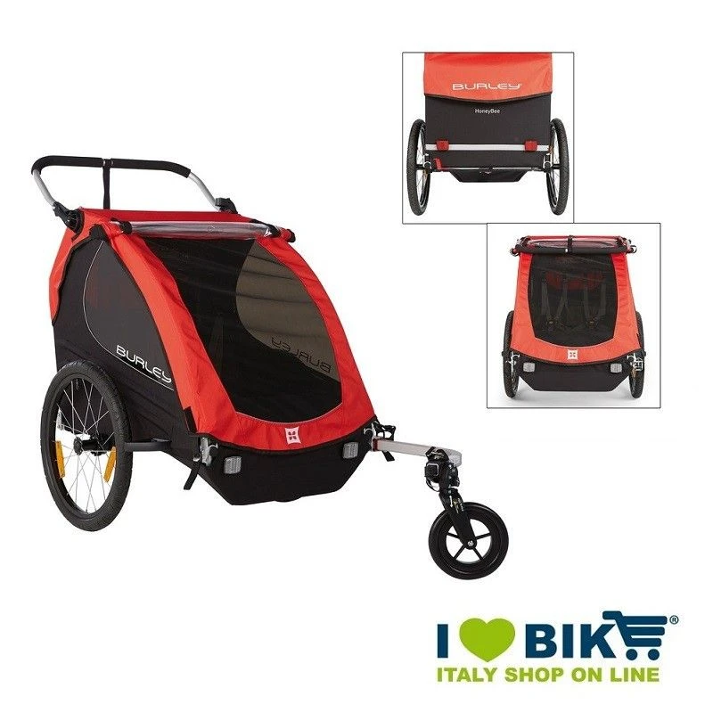 Carrello Burley Rimorchio Bambini Honey Bee Rosso Online Shop 1 Carrello Burley Rimorchio Bambini Honey Bee Rosso Online Shop