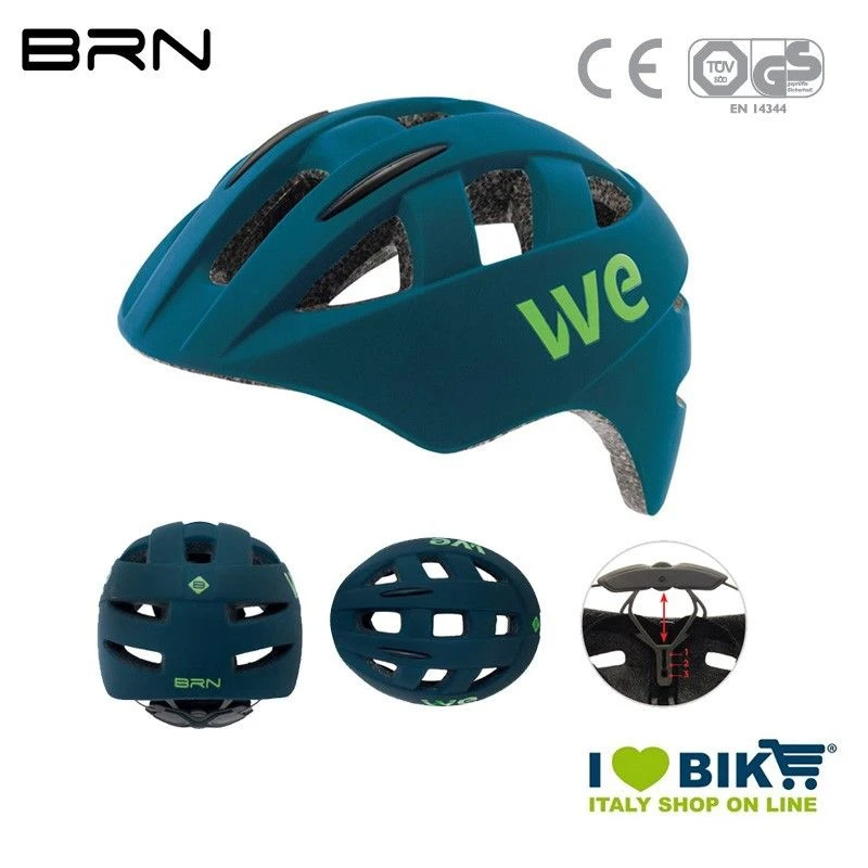 Casco BRN WE Azzuro Opaco, Taglia Unica, 54-58 Cm 1 Casco BRN WE Azzuro Opaco, Taglia Unica, 54-58 Cm