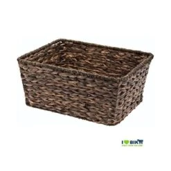 BRN Cesto Bici Rettangolare In Hyacinth Naturale, Cestino Bicicletta Intrecciato Shop On Line Accessori