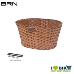 BRN Shop On Line Cestini Per Biciclette In Ecopelle Tondo Miele Negozio Accessori Ciclismo Prezzi -Brn Knog Outlet cesto in ecopelle tondo miele 2