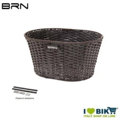 BRN Shop On Line Cestini Per Biciclette Cesto Vintage In Ecopelle Tondo Nero Negozio Accessori Ciclismo Prezzi -Brn Knog Outlet cesto in ecopelle tondo nero 2