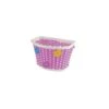 Shop On Line Cestini Per Biciclette Cesto In Plastica Bimbo “Flower” Rosa Con Fascette Negozio Accessori Ciclismo Prezzi