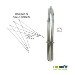 Parafanghi Inox Donna 26 Larghi Con Fori Per Rete Per Bicicletta Vendita On Line Accessori E Parafanghi Per Bici Di Ogni Modello