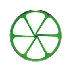 Ruote Fixed A 6 Razze In Alluminio Fluo Verdi Fixed Bike Shop