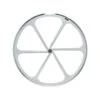 Coppia Ruote Fixed In Lega, Profilo 30mm A 6 Braccia, Colore Bianco Vendita Accessori Scatto Fisso On Line