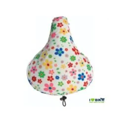 Coprisella Bici Imbottito A Fiori Bianchi Colorato Accessori Ricambi Bici Classiche Donna