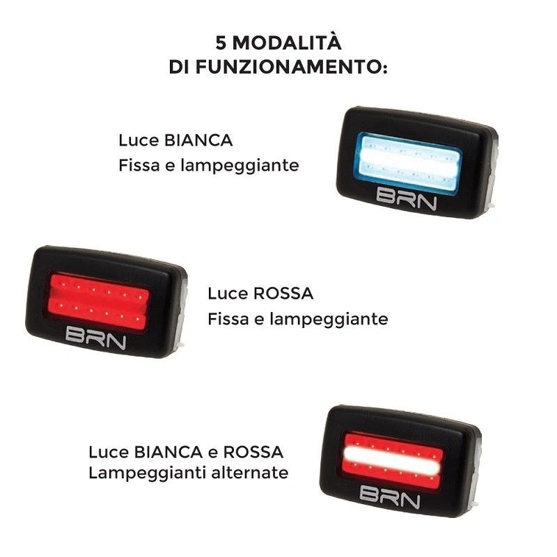 Fanale BRN Dual Function USB Bike Store 2 Fanale BRN Dual Function USB Bike Store - immagine 2
