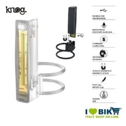 KNOG Fanale PLUS Anteriore 40 Lumen, Bianco