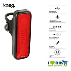 KNOG Fanale Posteriore 44 Lumens Blinder MOB MR CHIPS V, Resistente All'acqua