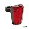 Fanale Posteriore Con 5 Laser Security Shield E 2 Led Rossi Batt Incluse Accessori Bici