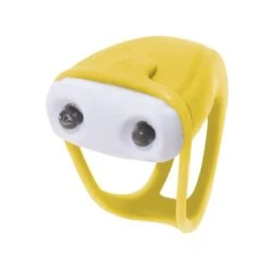 Shop On Line Vendita Fanalino BRN Silicone Pongo Anteriore Giallo Batterie Incluse Negozio Shop Biciclette