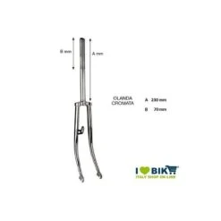 Forcella Ciclo Olanda 26 Cromata XL Online Shop