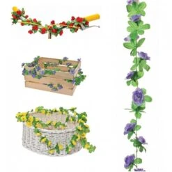 BRN Ghirlanda Con Fiori Viola Per Decorare Cestini Bicicletta Decorazioni Con Fiori Per Bici E Manubri Vendita