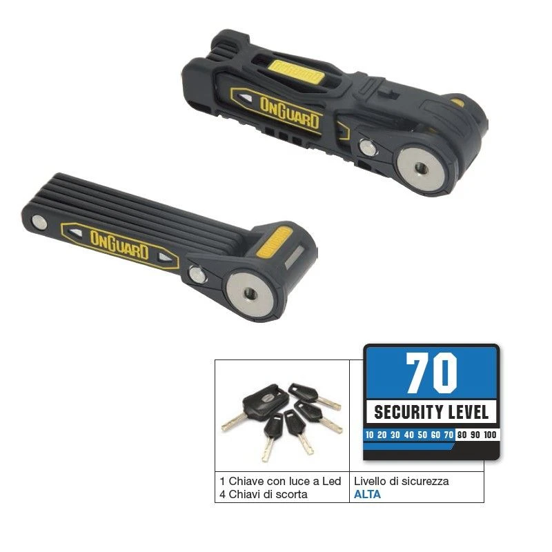 Lucchetto Bici Onguard Heavy Duty 750mm Online Shop 2 Lucchetto Bici Onguard Heavy Duty 750mm Online Shop - immagine 2