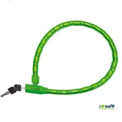 Lucchetto A Pitone Doppio Blindo Trendy Maxi 100 Cm X 22 Mm Verde Accessori Bici