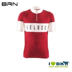 Maglia BRN VINTAGE Veloce, Rossa, Maniche Corte, 2019