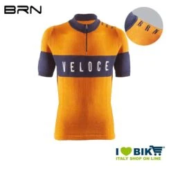Maglia BRN VINTAGE Veloce, Giallo Ocra, Maniche Corte, 2019