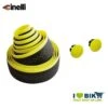 Nastro Manubrio Tech Multidensity, Giallo Fluo, Con Tappi Fluo