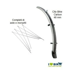 Parafanghi ABS Con Attacchi “Cobra” 28 City-Bike Carbon Per Bicicletta Vendita On Line Accessori E Parafanghi Per Bici Di Ogni M