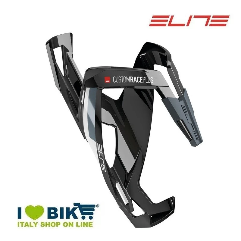 Portaborraccia Elite Custom Race Plus Nero/bianco Bike Shop 1 Portaborraccia Elite Custom Race Plus Nero/bianco Bike Shop