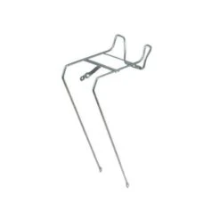 Portapacco Portacesto Con Portafanale Centrale 26 Silver Per Bicicletta Vendita Accessori Bici