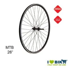 Ruota 26 Mtb V-24 Posteriore Nera A Cassetta Shimano 8/9 V 36 Fori Nero Tornito Vendita On Line Ricambi Accessori Per Bici Ruote
