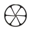 Ruota Anteriore Fixed A 6 Razze In Alluminio Nero Fixed Bike Shop