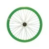 Ruota Anteriore Fixed Profilo 43 Mm In Alluminio Verde Fluo Fixed Bike Shop