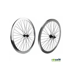 Ruote Fixed 28 36 Raggi Mozzi Con Sfere Colore Silver Naturale