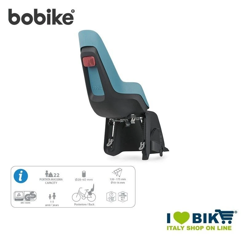 Seggiolino Bobike MAXI ONE Posteriore, Blu Bahama 2 Seggiolino Bobike MAXI ONE Posteriore, Blu Bahama - immagine 2