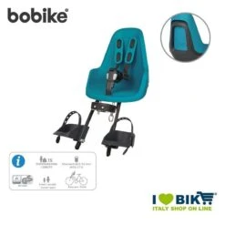 Seggiolino Bici Bobike MINI ONE Anteriore, Blu Bahama