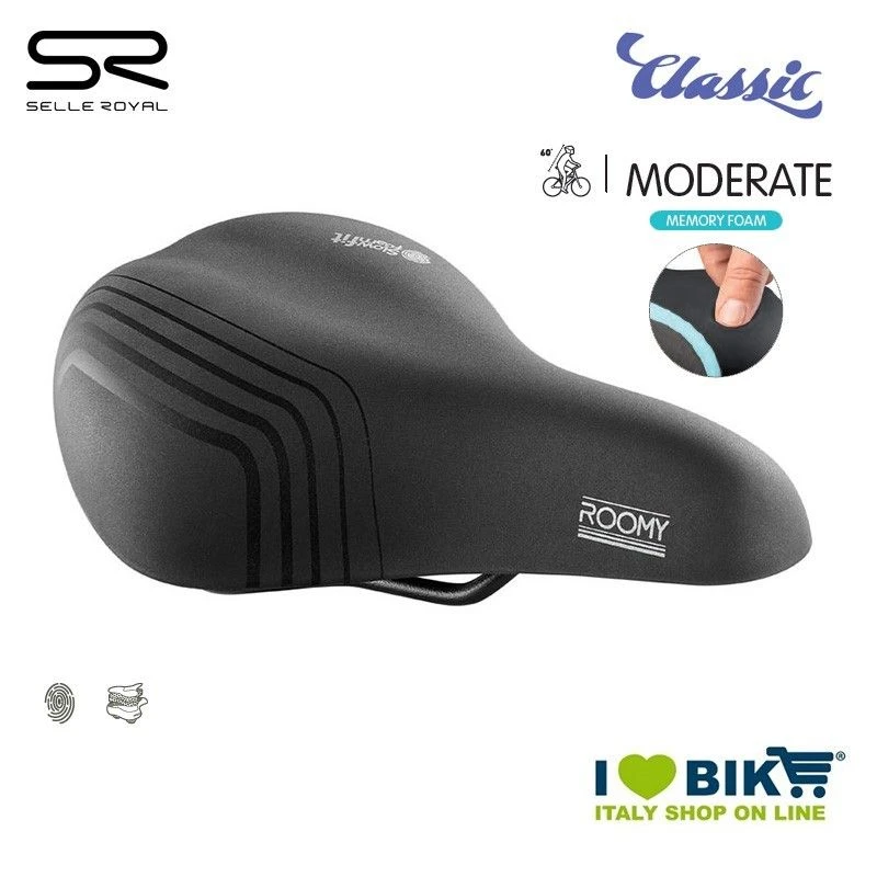 Sella 265x165 Mm Selle Royal Roomy, Moderate, Uomo 1 Sella 265x165 Mm Selle Royal Roomy, Moderate, Uomo