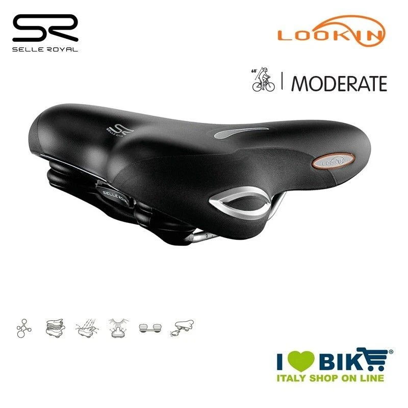 Sella 269x198 Mm Selle Royal Lookin Moderate, Donna 1 Sella 269x198 Mm Selle Royal Lookin Moderate, Donna
