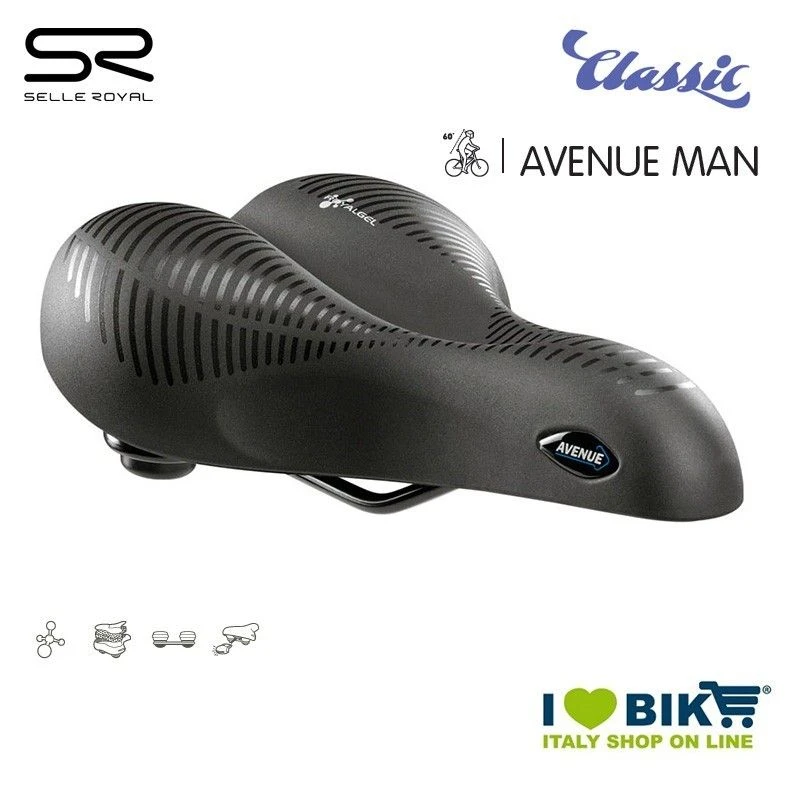 Sella 273x171 Mm Selle Royal Avenue, Uomo 1 Sella 273x171 Mm Selle Royal Avenue, Uomo