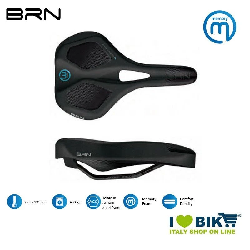 Sella 273x195 Mm Memory Foam Flow, Uomo 2 Sella 273x195 Mm Memory Foam Flow, Uomo - immagine 2