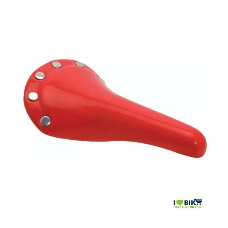 BRN Sella Bici Fixed Glossy Vernice Rossa Con Borchie Scatto Fisso Shop Selle Colorate Per Fixed Ilovebike.it 1 BRN Sella Bici Fixed Glossy Vernice Rossa Con Borchie Scatto Fisso Shop Selle Colorate Per Fixed Ilovebike.it