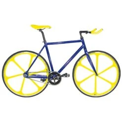 Telaio In Alluminio Fixed Cromovelato Blu Misura 56, Forcella Da 1” Filettata On Line Vendita Telai Scatto Fisso